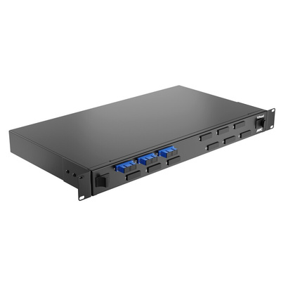 CAE Multimedia Connect 6 Port LC Single Mode Duplex Fibre Optic Patch Panel With 6 Ports Populated, 482.6mm