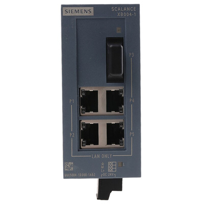 Siemens SCALANCE Series DIN Rail Mount Ethernet Switch, 4 RJ45 Ports, 100Mbit/s Transmission
