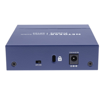 Netgear ProSAFE GS105, Unmanaged 5 Port Ethernet Switch Type G - British 3-Pin