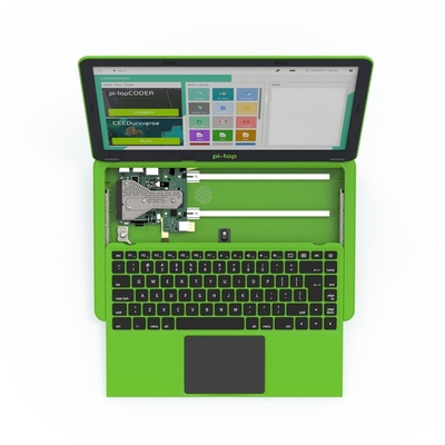 Pi-Top, Laptop v2, Green with Inventors Kit with 13.3in LCD Display