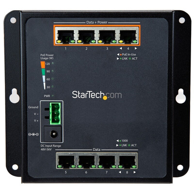 StarTech.com IES81GPOEW, Managed 8 Port Ethernet Switch With PoE