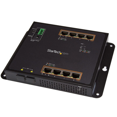 StarTech.com IES101GP2SFW, Managed 8 Port Ethernet Switch With PoE M