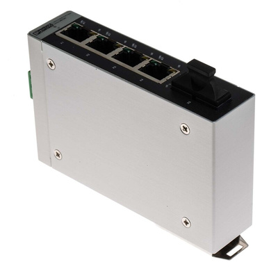 Phoenix Contact FL SWITCH SFNB 4TX/FX SM20 Series DIN Rail Mount Ethernet Switch, 4 RJ45 Ports, 100Mbit/s Transmission,