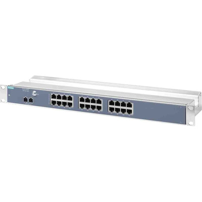 Siemens Ethernet Switch, 24 RJ45 Ports, 10/100Mbit/s Transmission, 24V dc