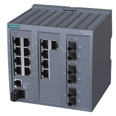 Siemens Ethernet Switch, 13 RJ45 Ports, 10/100Mbit/s Transmission, 24V dc