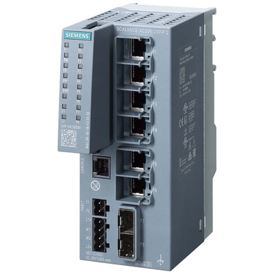 Siemens Ethernet Switch, 6 RJ45 Ports, 10/100/1000Mbit/s Transmission, 24V dc