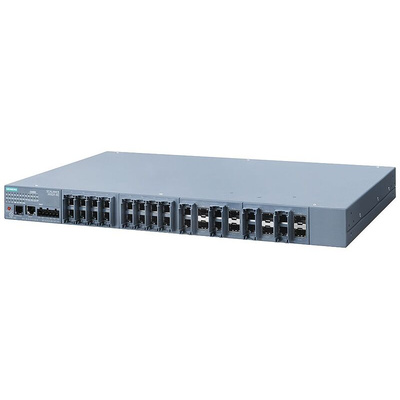 Siemens Ethernet Switch, 24 RJ45 Ports, 10/100/1000Mbit/s Transmission, 24V dc