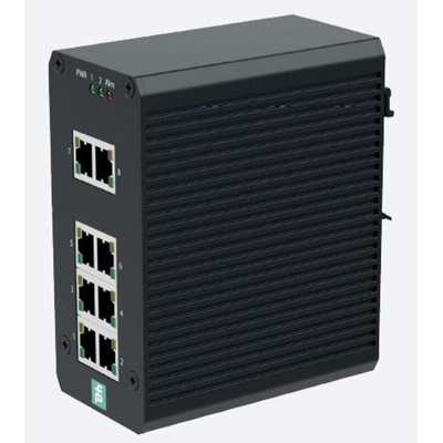 Pepperl + Fuchs DIN Rail Mount Unmanaged Ethernet Switch, 8 RJ45 Ports, 10/100Mbit/s Transmission, 24V dc