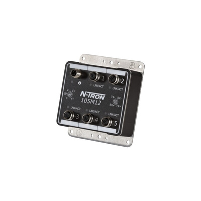 Red Lion 105M Series DIN Rail Mount Unmanaged Ethernet Switch, 10 → 30V dc