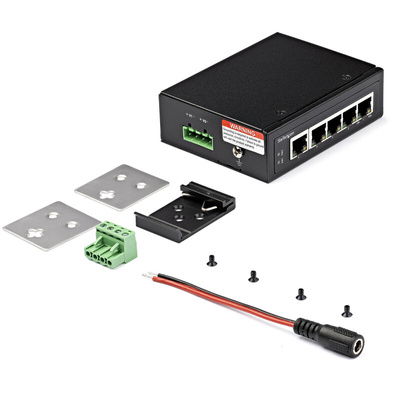 StarTech.com IESC1G50UP, Unmanaged 5 Port Gigabit Switch With PoE