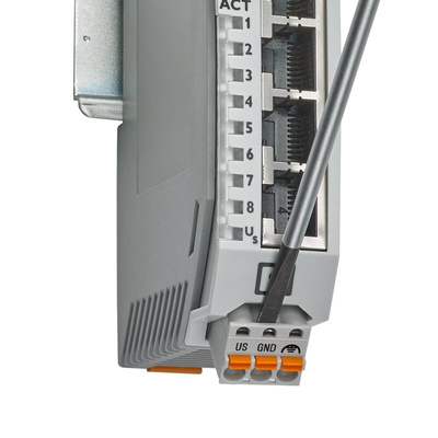 Phoenix Contact FL SWITCH 1000 Series DIN Rail Mount Ethernet Switch, 4 RJ45 Ports, 10/100Mbit/s Transmission, 24V dc