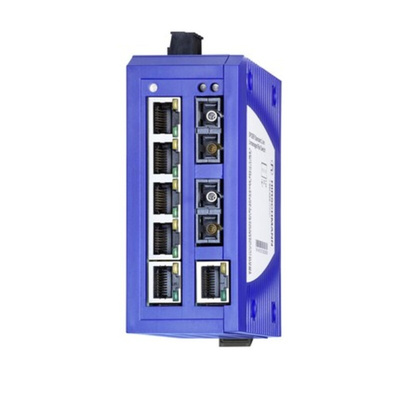 Hirschmann SPIDER Series DIN Rail Mount Unmanaged Ethernet Switch, 6 RJ45 Ports, 100Mbit/s Transmission, 9.6 → 32V dc