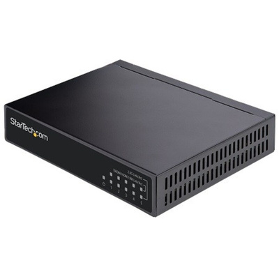 StarTech.com DS52000, Unmanaged 5 Port Ethernet Switch With PoE
