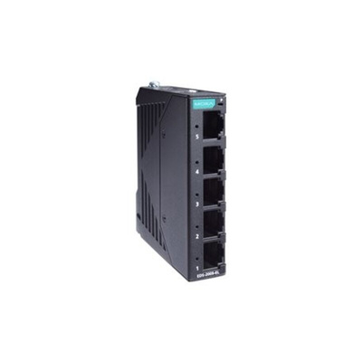 MOXA Unmanaged Ethernet Switch, 5 RJ45 Ports, 100Mbit/s Transmission, 9.6 → 60V dc