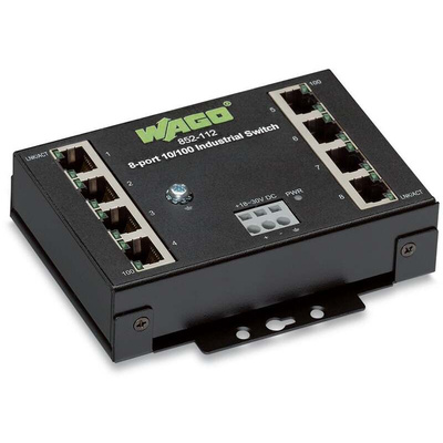 Wago WAGO 852-112, Managed Switch 8 Port Network Switch