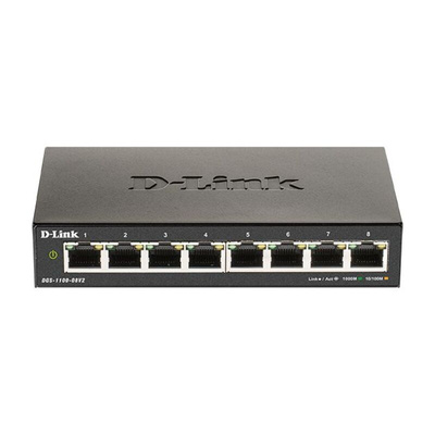 D-Link Wifi Router, Managed, Smart 8 Port Smart Switch EU