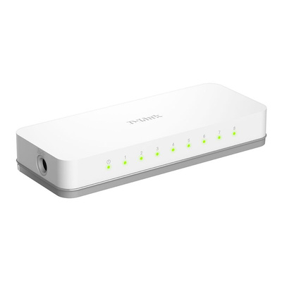 D-Link Wifi Router, Unmanaged 8 Port Network Switch, EU