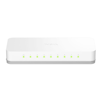 D-Link Wifi Router, Unmanaged 8 Port Network Switch, EU