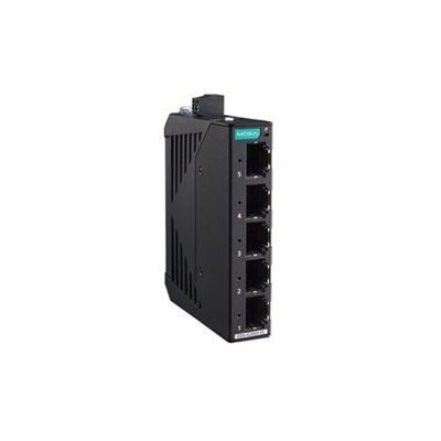 MOXA EDS-G2005-EL Series DIN Rail Mount Ethernet Switch, 5 RJ45 Ports, 10/100/1000Mbit/s Transmission, 9.6 → 60V