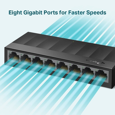 TP-Link LS1008G, Unmanaged 8 Port Ethernet Switch