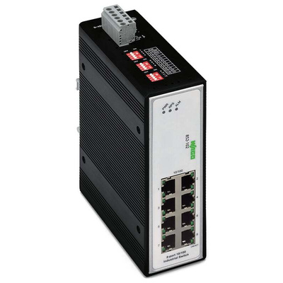Wago Unmanaged 5 Port Industrial Ethernet Switch RJ-45