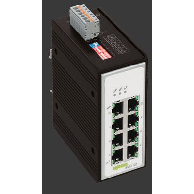 Wago Unmanaged 8 Port Industrial Ethernet Switch RJ-45