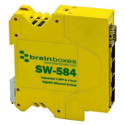 Brainboxes SW-584, 4 Port Network Switch