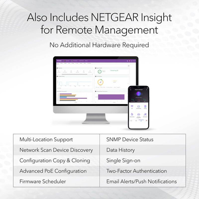 Netgear GS724TP, Smart 24 Port Smart Switch With PoE