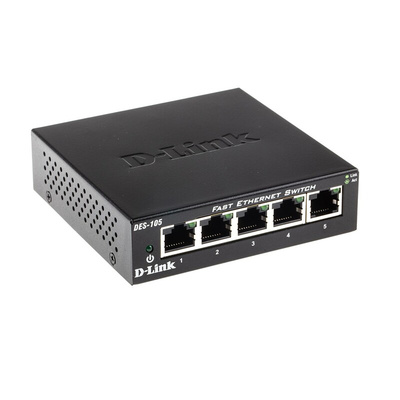 D-Link DES-105, Unmanaged 5 Port Network Switch UK