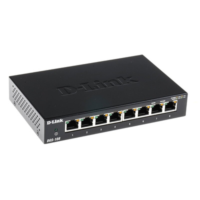 D-Link DGS-108, Unmanaged 8 Port Network Switch UK