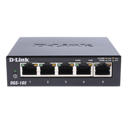 D-Link DGS-105, Unmanaged 5 Port Network Switch UK