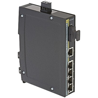HARTING DIN Rail Mount Ethernet Switch, 5 RJ45 Ports, 10/100/1000Mbit/s Transmission, 48V dc