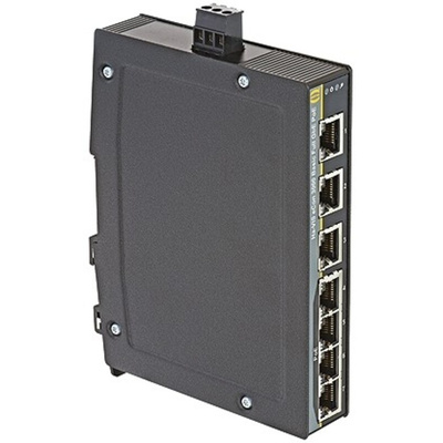 HARTING DIN Rail Mount Ethernet Switch, 7 RJ45 Ports, 10/100/1000Mbit/s Transmission, 54V dc