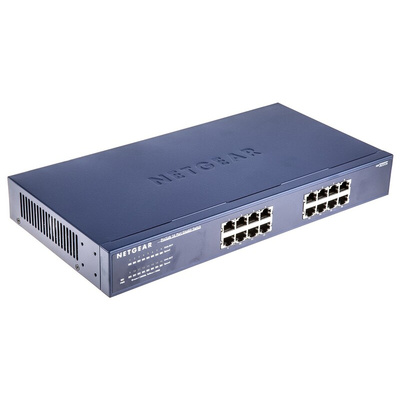 Netgear JGS516, Unmanaged 16 Port Ethernet Switch Type G - British 3-Pin, EU