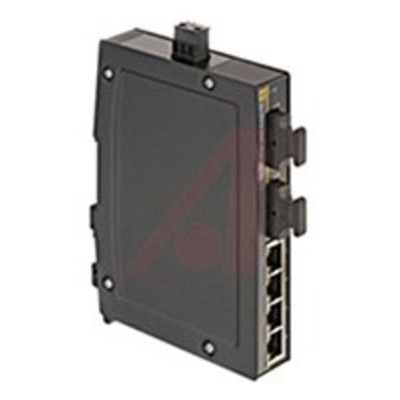 HARTING DIN Rail Mount Industrial Hub, 4 RJ45 Ports, 10/100Mbit/s Transmission, 24V dc