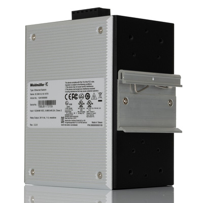 Weidmuller DIN Rail Mount Ethernet Switch, 16 RJ45 Ports, 12/24/48V