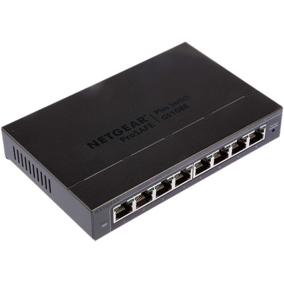 Netgear ProSAFE GS108E, Managed 8 Port Ethernet Switch Type G - British 3-Pin
