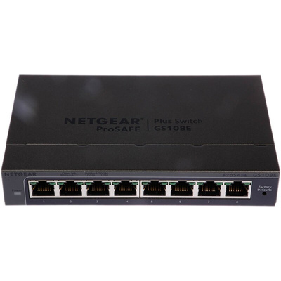 Netgear ProSAFE GS108E, Managed 8 Port Ethernet Switch Type G - British 3-Pin
