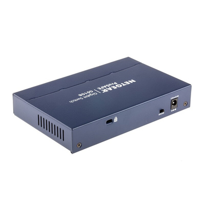 Netgear ProSAFE GS108, Unmanaged 8 Port Ethernet Switch Type G - British 3-Pin