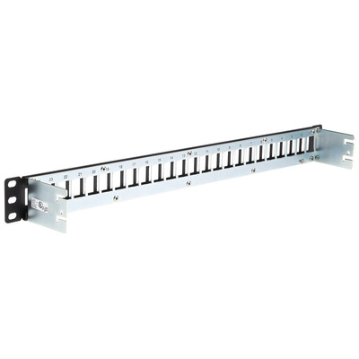 Belden KeyConnect Series Cat5e, Cat6 24 Port Keystone Patch Panel Shielded 1U Black