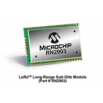 Microchip, LoRa Module Transceiver 928MHz, -146dBm Receiver Sensitivity