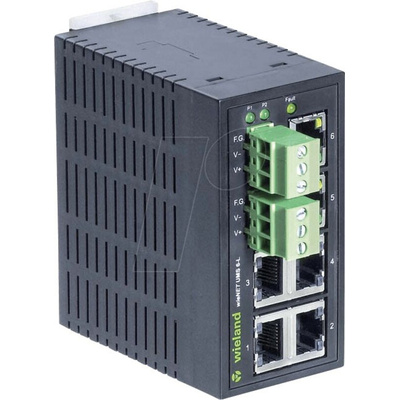 Wieland IP WIENET UMS 6-L, Unmanaged 6 Port Network Switch