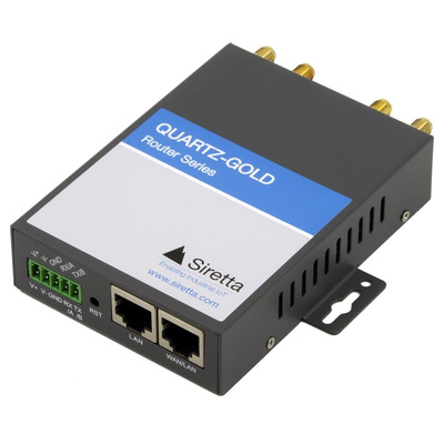 Siretta QUARTZ-GOLD-W21-LTE4 (EU) + ACCESSORIES 3G, 4G, 1 x WAN/1 x LAN, 2 x LAN Ports