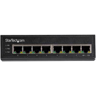 StarTech.com IESC1G80UP, Unmanaged 8 Port Gigabit Switch With PoE