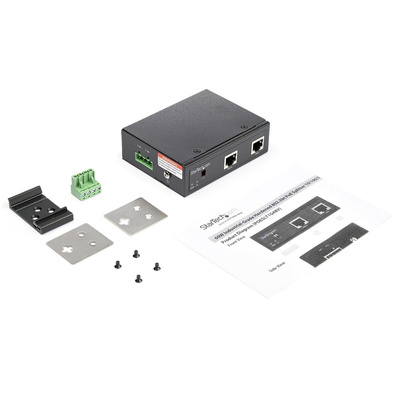 StarTech.com POESLT1G48V, Unmanaged 2 Port Ethernet Switch With PoE