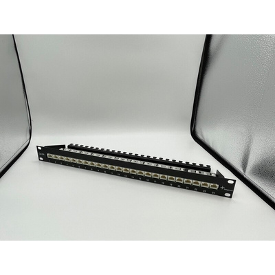 Telegartner Telegartner Data Series Cat6 24 Port RJ11, RJ12, RJ45 RJ Patch Panel Shielded 1U Black