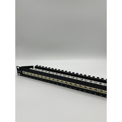 Telegartner Telegartner Data Series Cat6 24 Port RJ11, RJ12, RJ45 RJ Patch Panel Shielded 1U Black