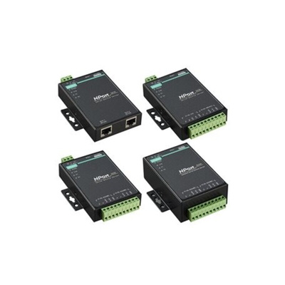 MOXA Device server, 2 Ethernet Port, 2 Serial Port, RS232 Interface, 230.4kbps Baud Rate