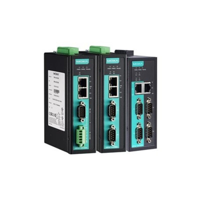 MOXA Device server, 4 Ethernet Port, 4 Serial Port, RS232, RS422, RS485 Interface, 921.6kbps Baud Rate