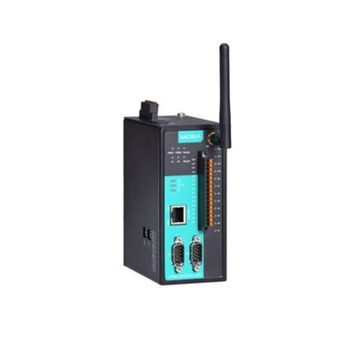 MOXA Device server, 3 Ethernet Port, 2 Serial Port, Ethernet Interface, 921.6kbps Baud Rate